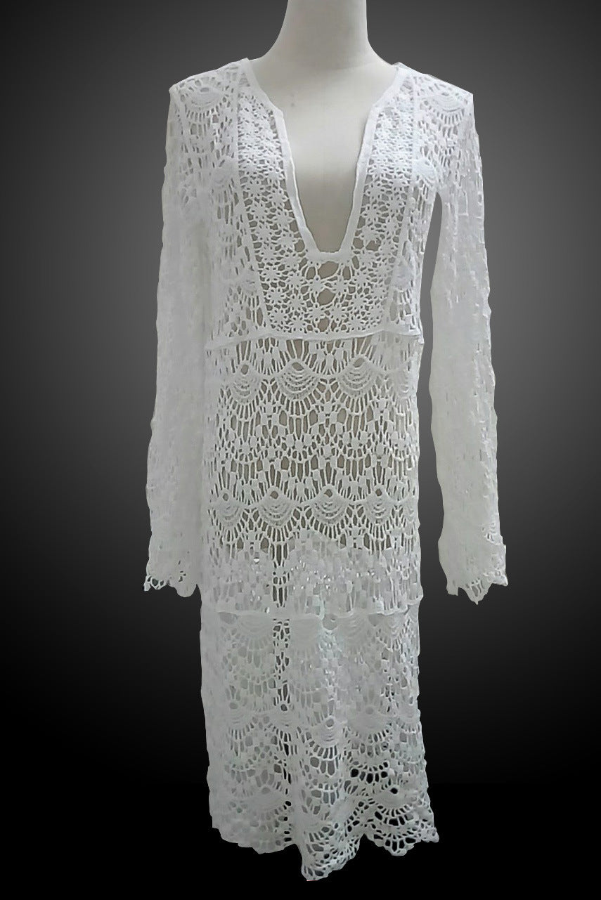 Asian Lace Beach Resort Swimsuit Cover-Up