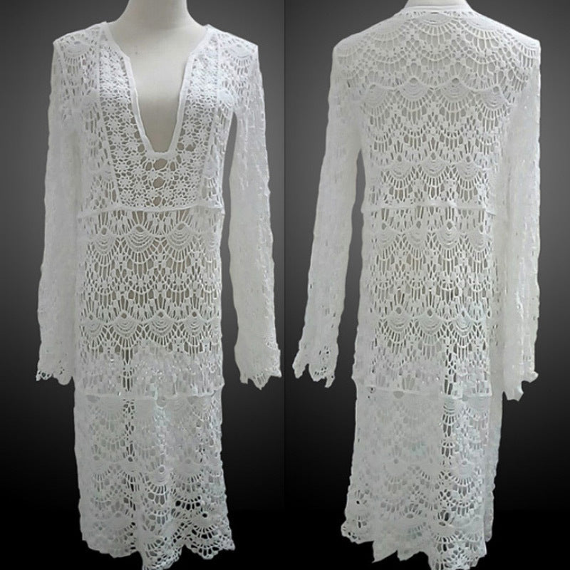 Asian Lace Beach Resort Swimsuit Cover-Up