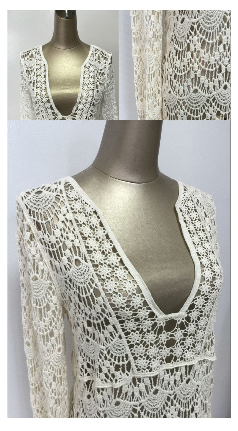 Asian Lace Beach Resort Swimsuit Cover-Up